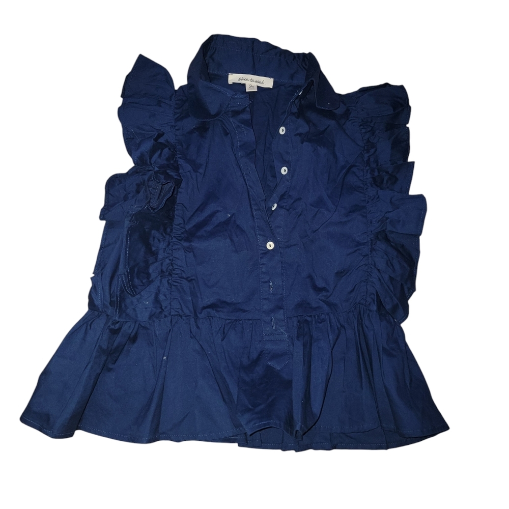 Ruffle Button Up Blouse